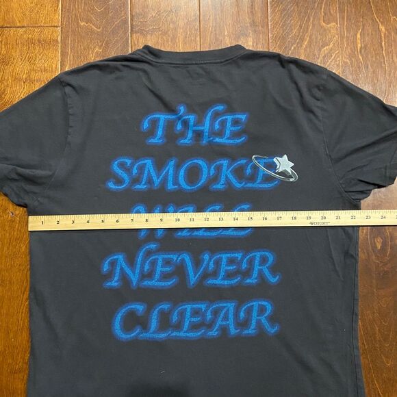 Hollister x Pop Smoke Memorial Rap Rapper Tee Washed Black Men's Size Large - Picture 7 of 8